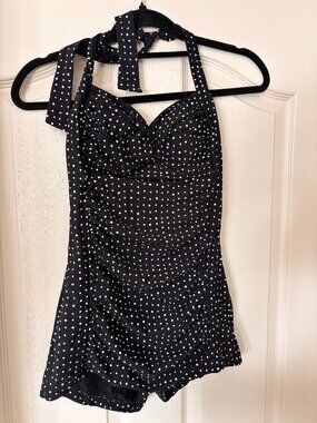 Seafolly Polka-Dot One-Piece retro size 10